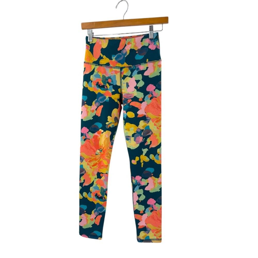 Daily practice by Anthropologie womens Liana Printed Leggings size S Multicolor - Picture 4 of 9